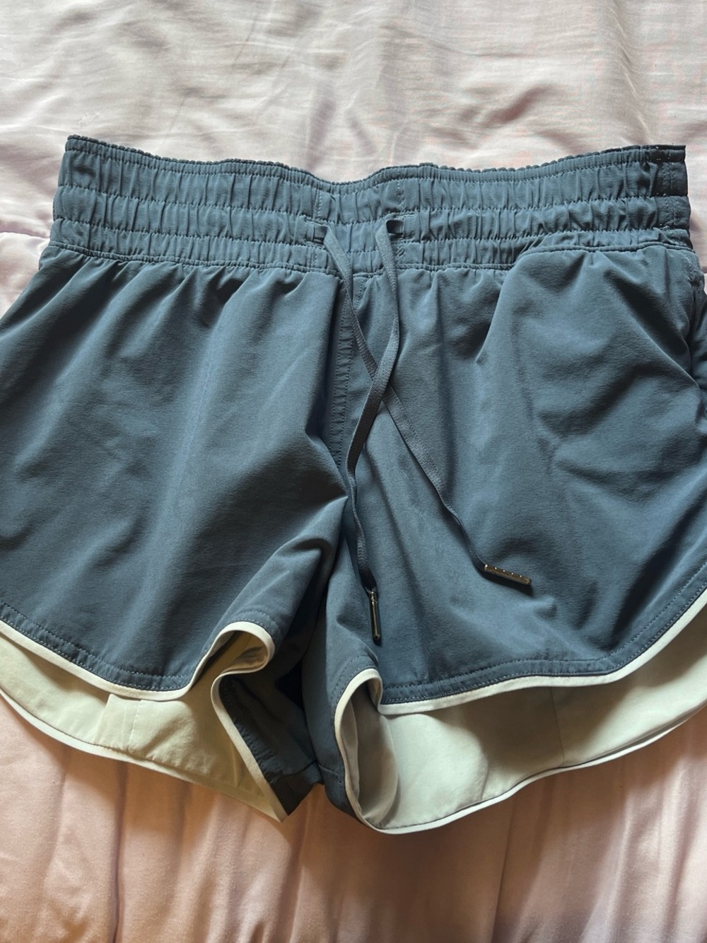 lululemon athletica Slate Blue Double-Layer Running Shorts